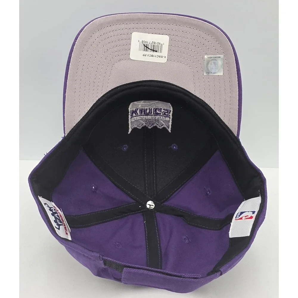 Fan Favorite Sacramento Kings Strapback Hat Purple NBA Baseball Cap